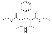 Diethyl 4-phenyl-2,6-dimethyl-1,4-dihydropyridine-3,5-dicarboxylate - Effect factor 500